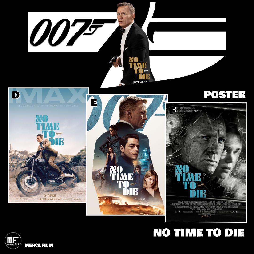 007生死有時電影海報✨ No Time To Die Movie Poster James Bond 007
