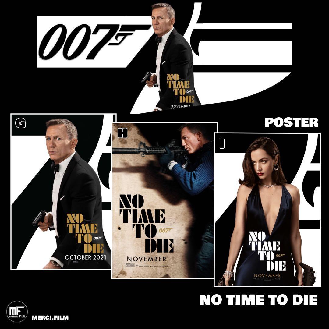 007生死有時電影海報✨ No Time To Die Movie Poster James Bond 007