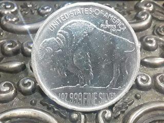 2013 Buffalo 1 OZ 999 silver coin pendant