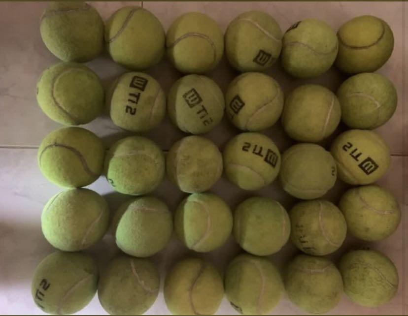 30 Used Tennis Balls 