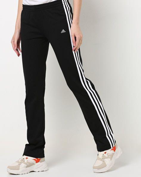 Buy Adidas women regular fit outdoor track pants black and white Online |  Brands For Less