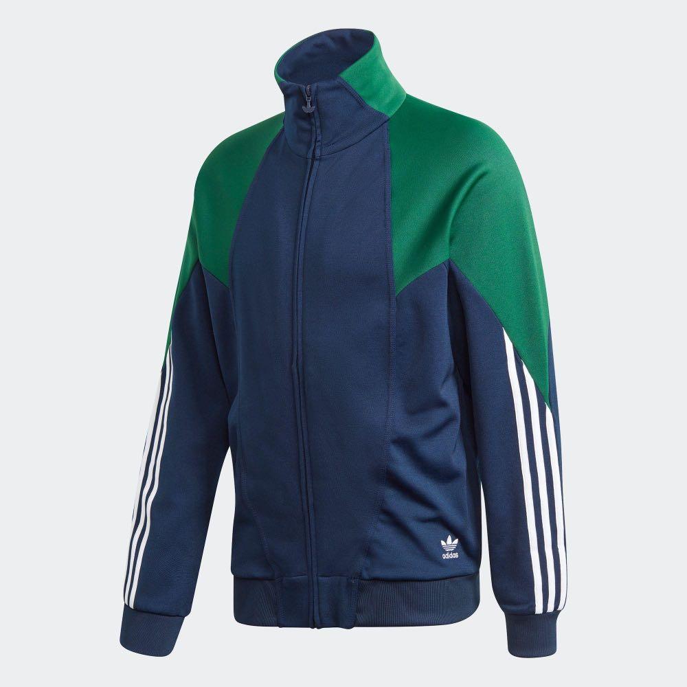 Adidas Original BIG TREFOIL ABSTRACT POLYESTER TRACK TOP, Men's Fashion,  Tops u0026 Sets, Tshirts u0026 Polo Shirts on Carousell