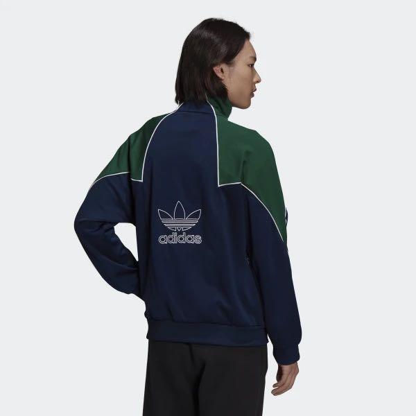 Adidas Original BIG TREFOIL ABSTRACT POLYESTER TRACK TOP, Men's Fashion,  Tops u0026 Sets, Tshirts u0026 Polo Shirts on Carousell
