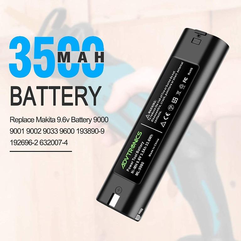 ADVTRONICS 1 Pack 3500mAh  Battery Compatible with Makita Batteries 9000  9001 9002 9033 9600 193890-9 192696-2 632007-4, High Capacity Ni-MH Battery  Pack, Photography, Photography Accessories, Batteries & Chargers on  Carousell