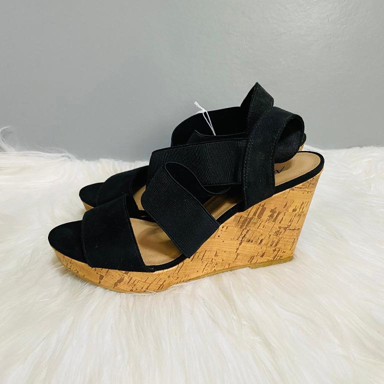 American Eagle Ryan Black Wedge Shoes Women s Fashion Footwear