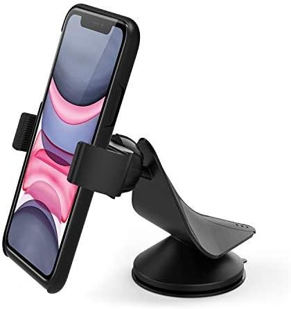 WWW Magnetic Car Phone Mount Holder, Universal Car Phone Holder for Dashboard with Metal Plate 360° Rotation Samsung Most Smartphones Black LG Magnet Cell Phone Mount Fits iPhone 