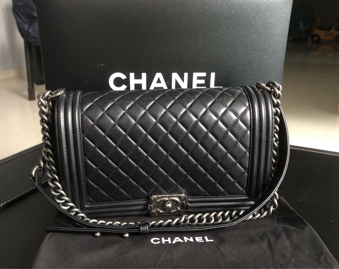 Shop Chanel Boy Bags  Chanel Boy Flap Handbags  FASHIONPHILE