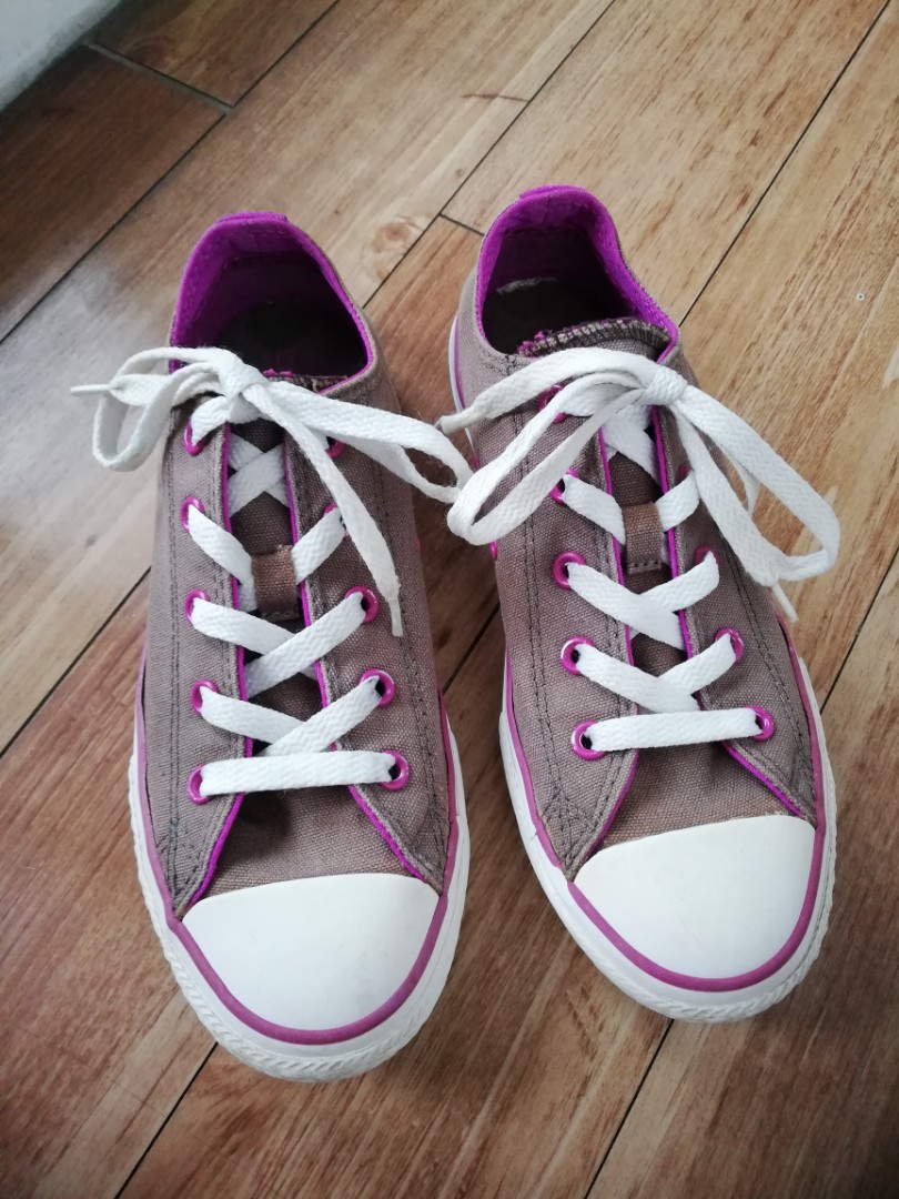 Gray and discount purple converse
