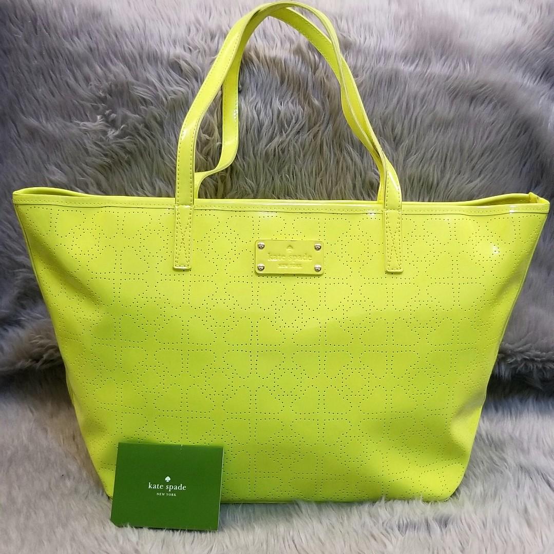 kate spade lime green purse