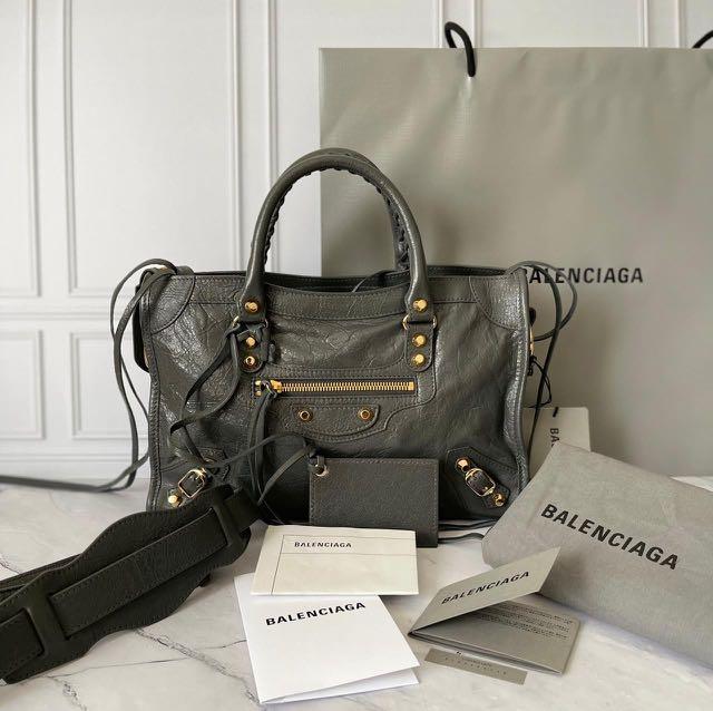 Balenciaga city top small grey