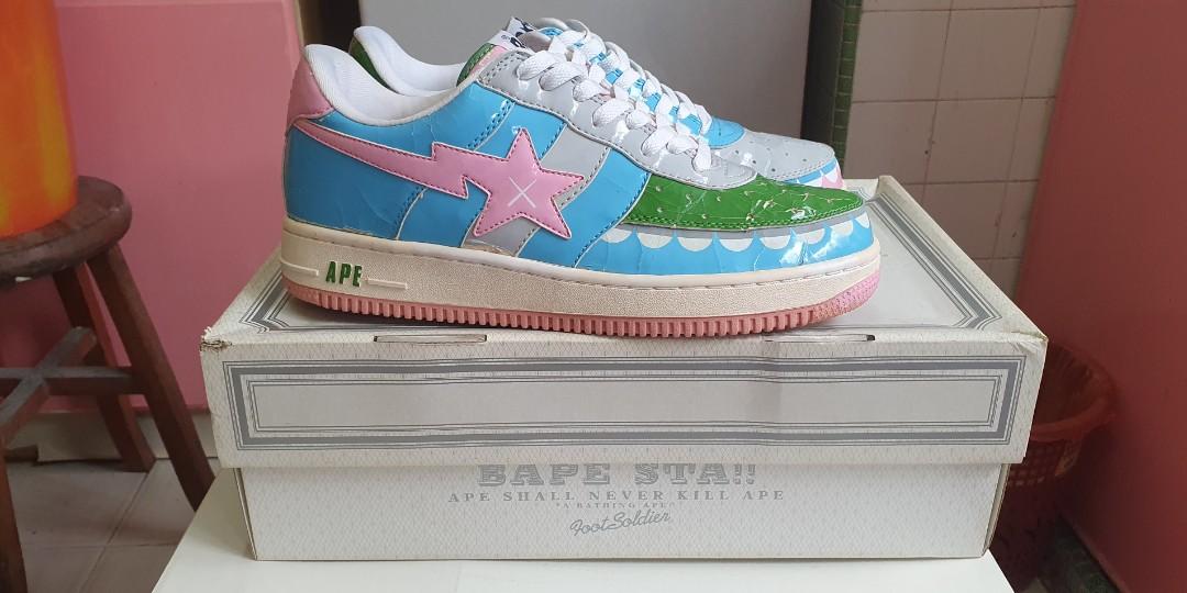 Bape x kaws shoes outlet