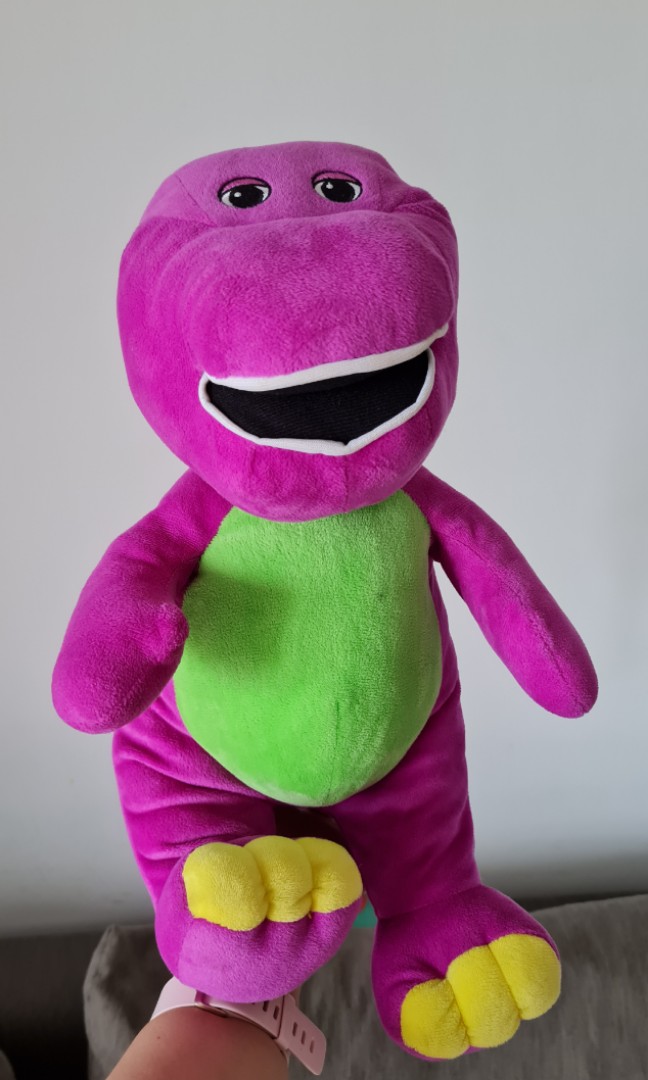 Barney the dinosaur with tag, Babies & Kids, Babies & Kids Fashion on ...