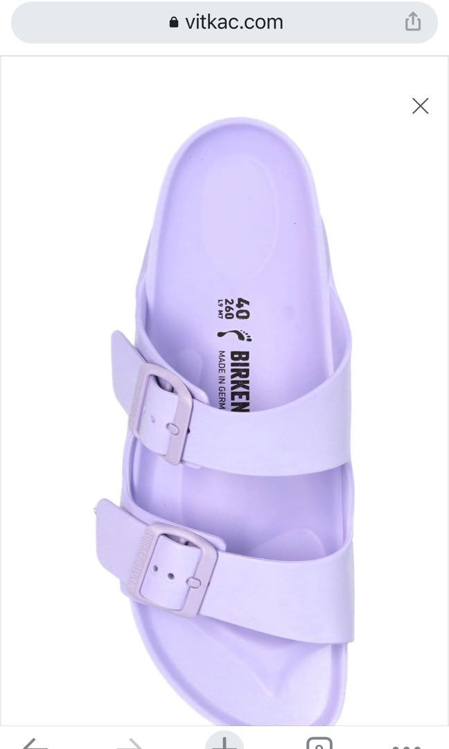 Purple rubber birkenstocks online