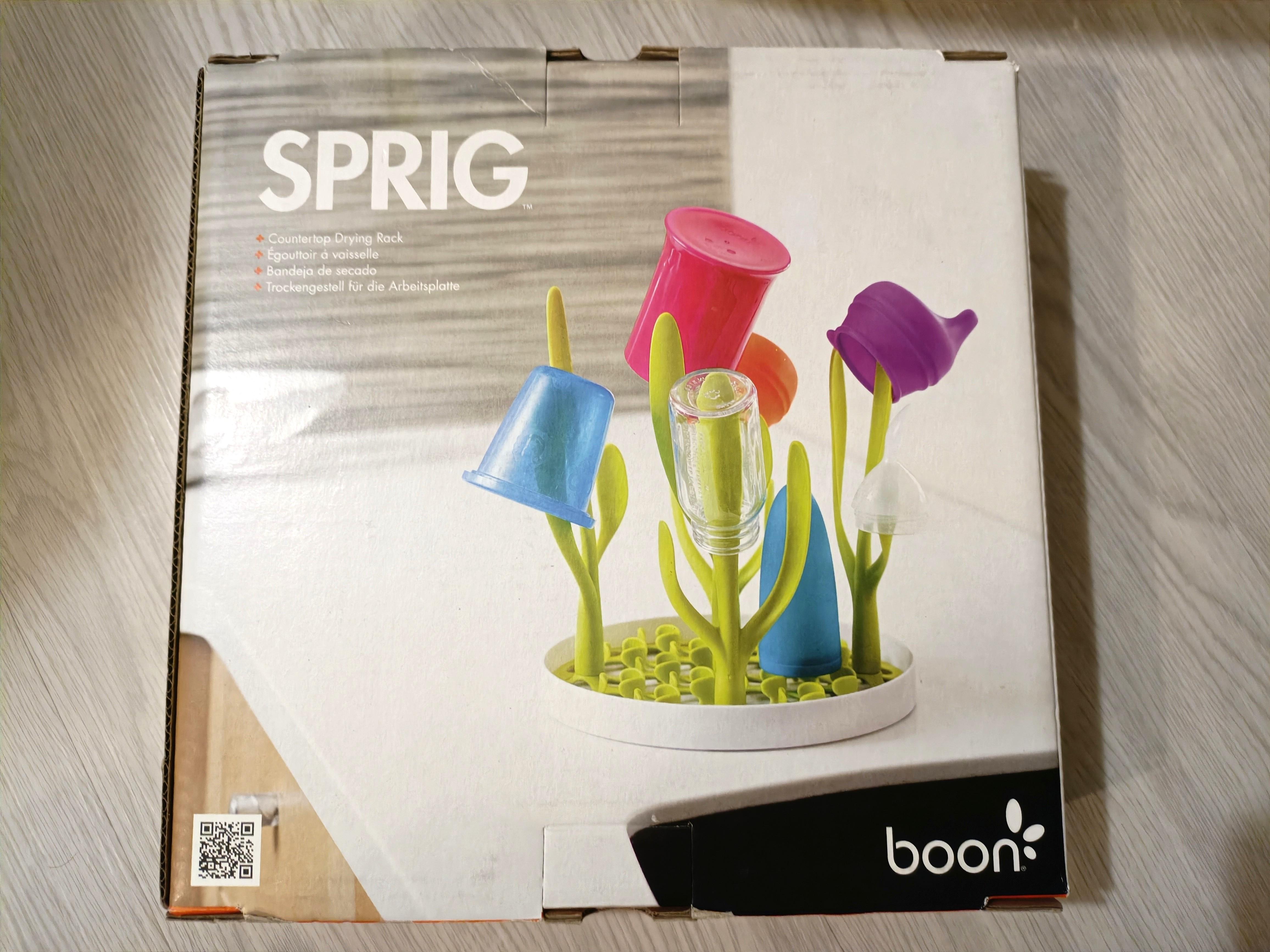 Brand New in Box Boon Sprig Countertop Baby Bottle Drying Rack in Green Babies Kids Nursing Feeding Breastfeeding Bottle Feeding on Carousell