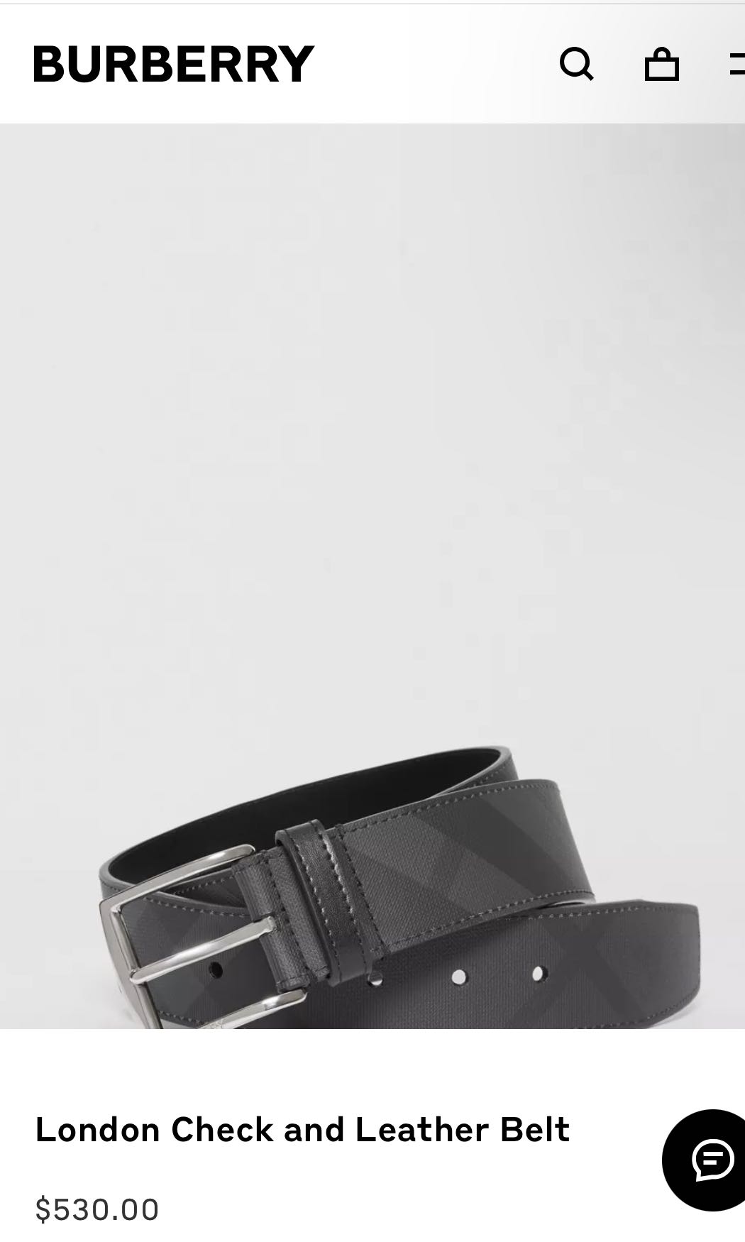 Burberry london online check belt