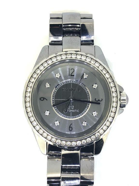 Chanel J12 H2566 Titanium Ceramic 38mm Factory Diamond