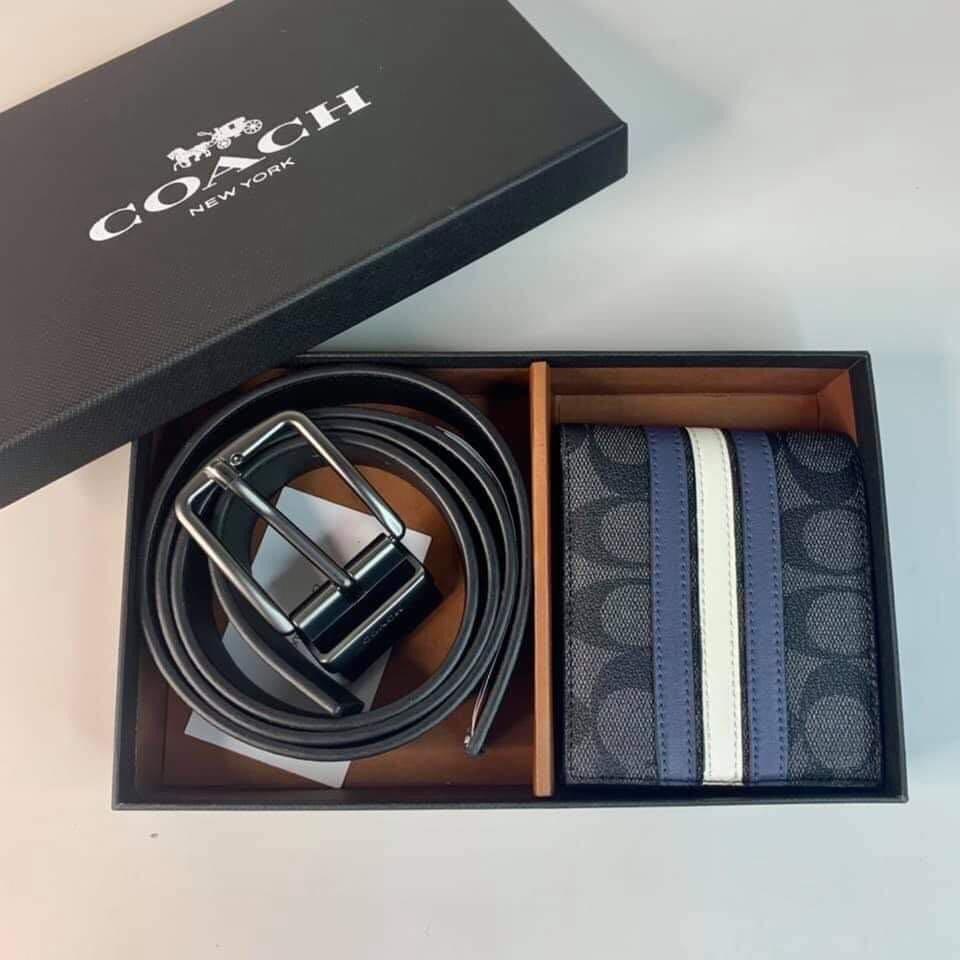 Coach belt and wallet set clearance