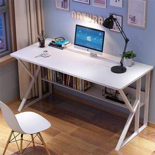 Computer Desk Laptop Writing Table Drawers Large Study Table with Shelves Home Gaming Desk AS115