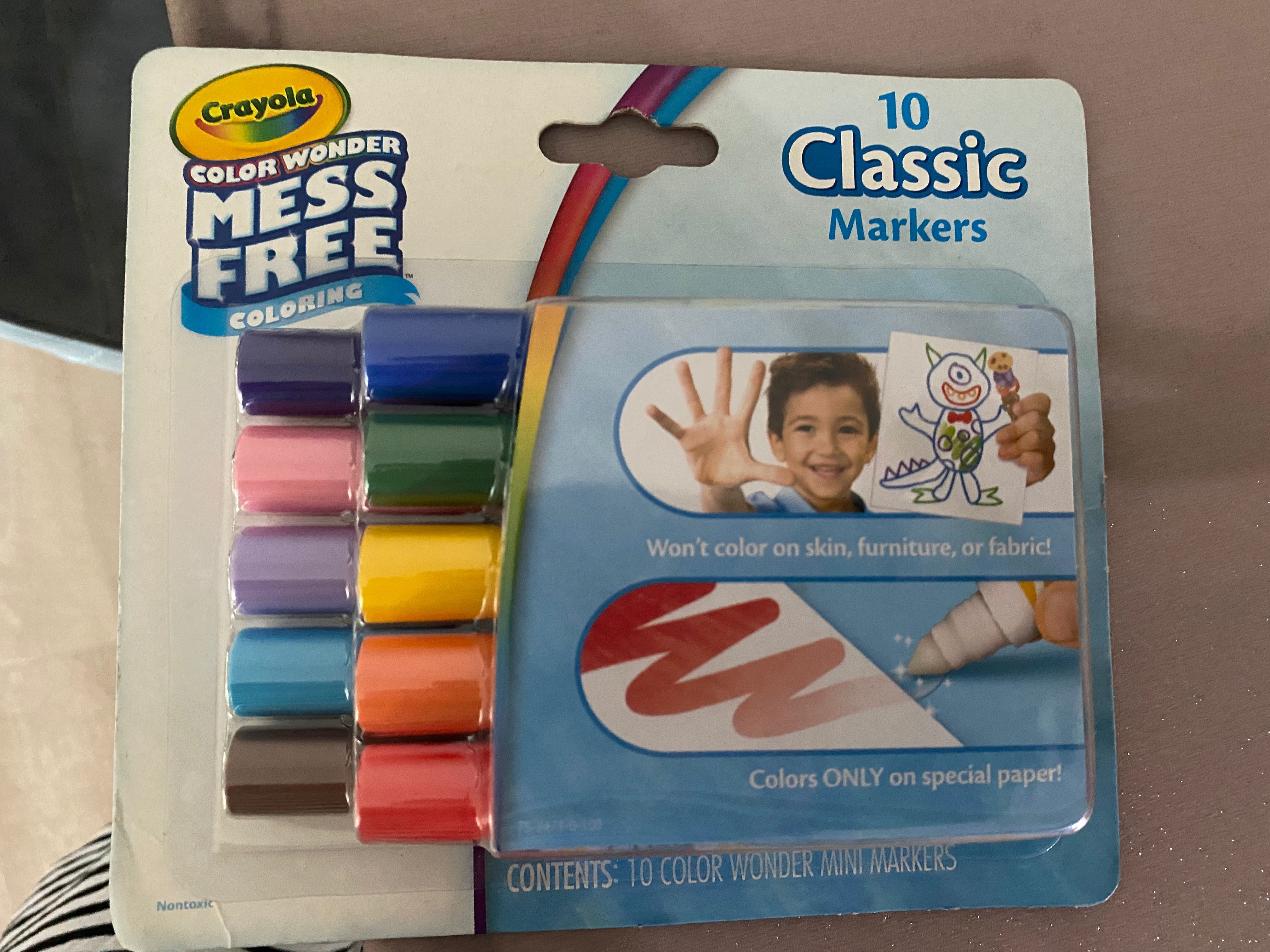 Crayola Mess Free Markers, Hobbies & Toys, Stationery & Craft