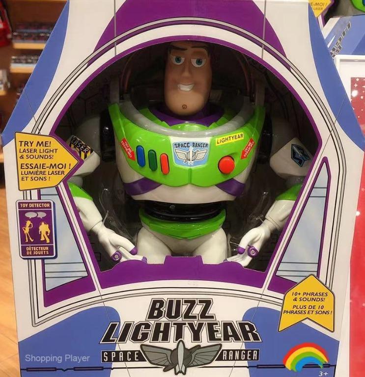 Disney store buzz lightyear interactive talking action figure clearance