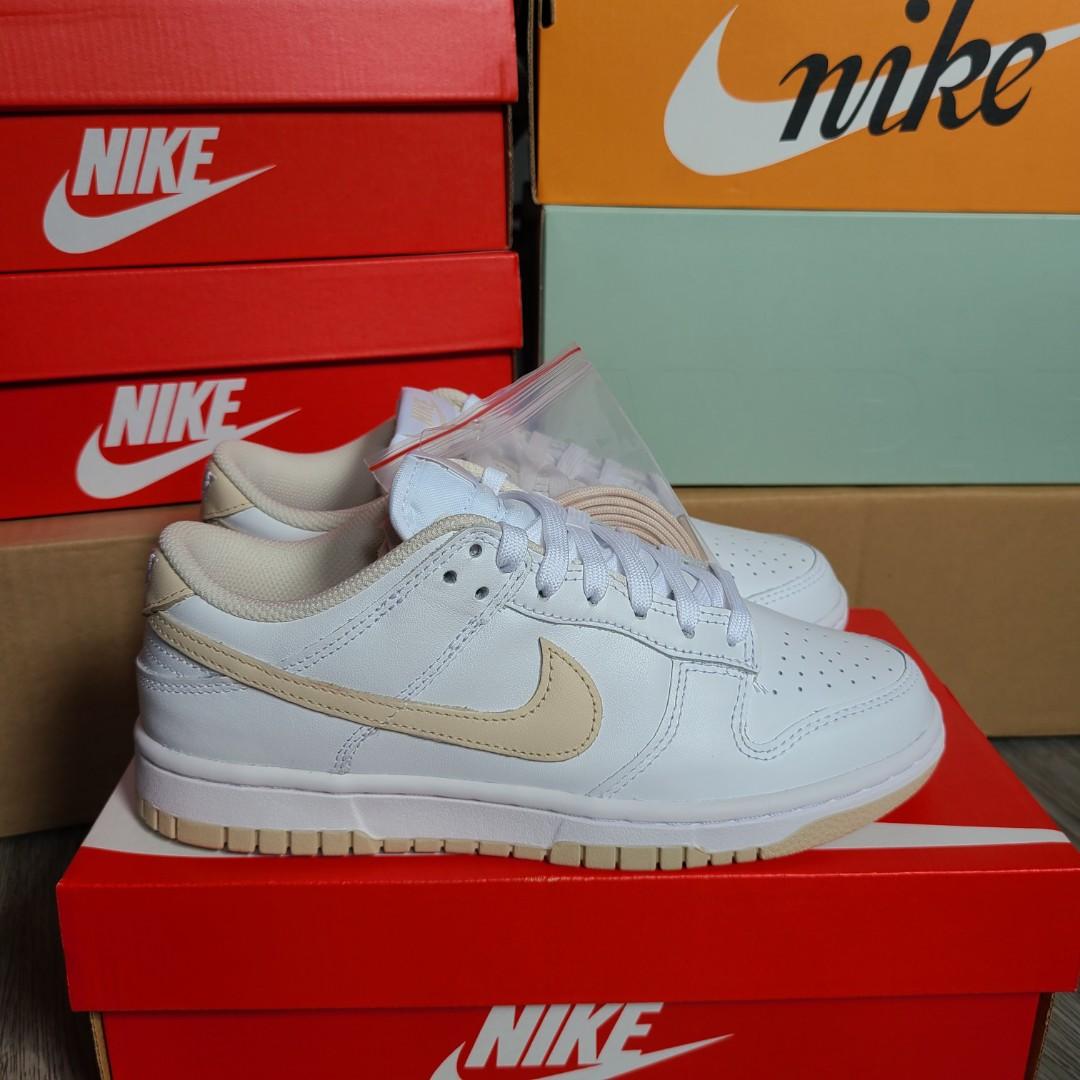 dunk low pearl white