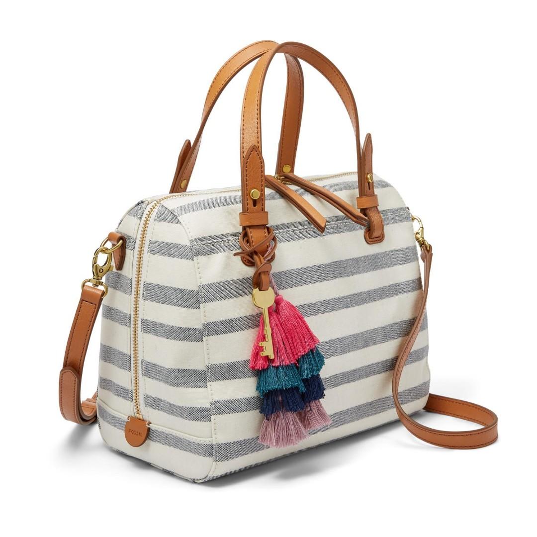 Fossil Rachel Satchel White Multi Women S Fashion Bags Wallets On Carousell