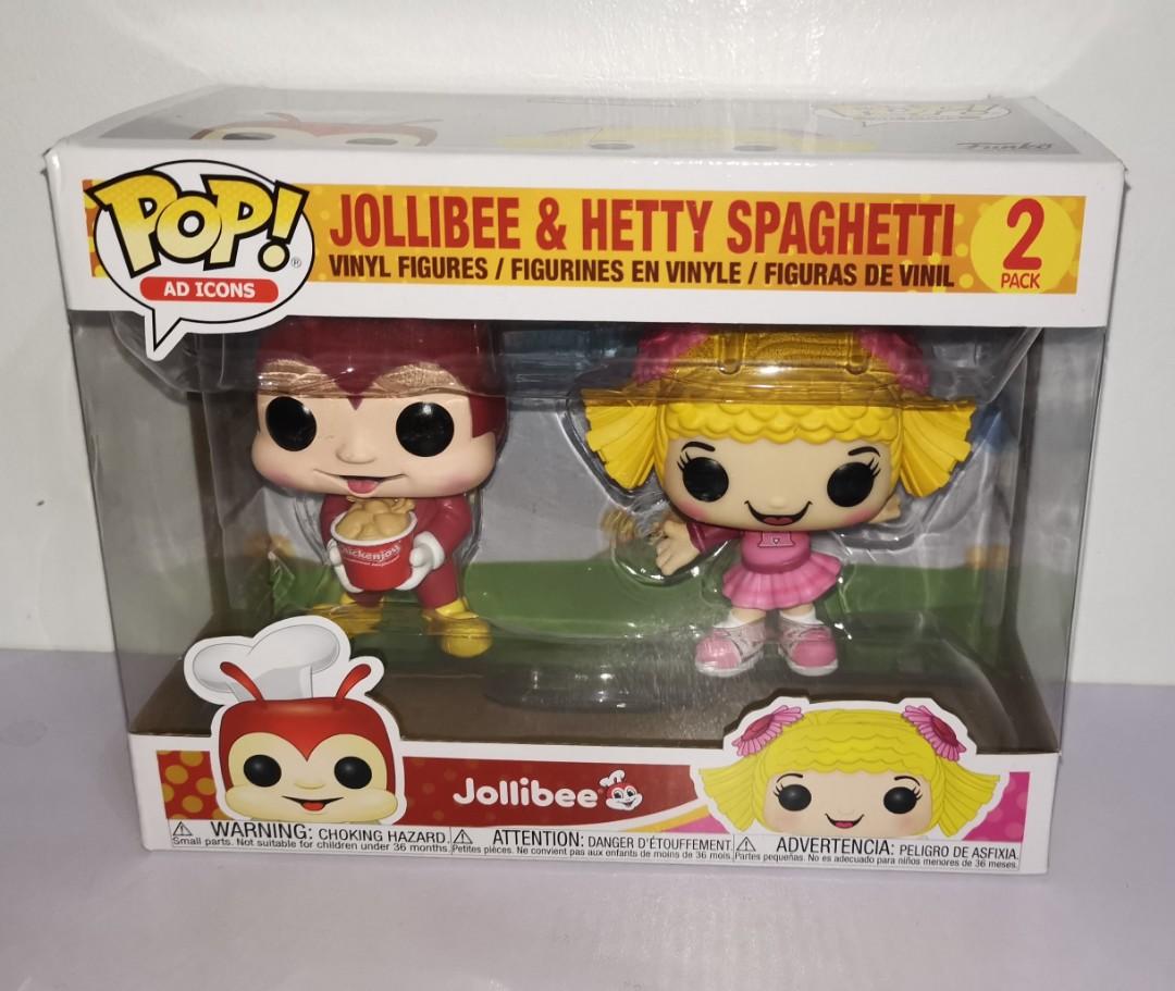 Funko pop Jollibee and Hetty php895 (Category: Designer & Blind Box Toys) located in Mandaluyong City. Submitted by ecq_sale (Listing ID 1117151215, Image 1). Description: Funko pop Jollibee and Hetty php895.