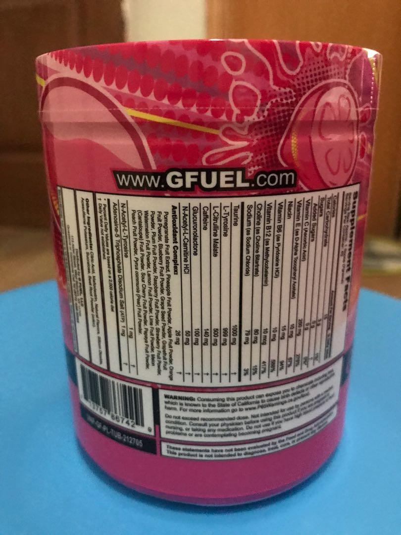 G Fuel Energy Drink Pink Lemonade, Health & Nutrition, Health ...