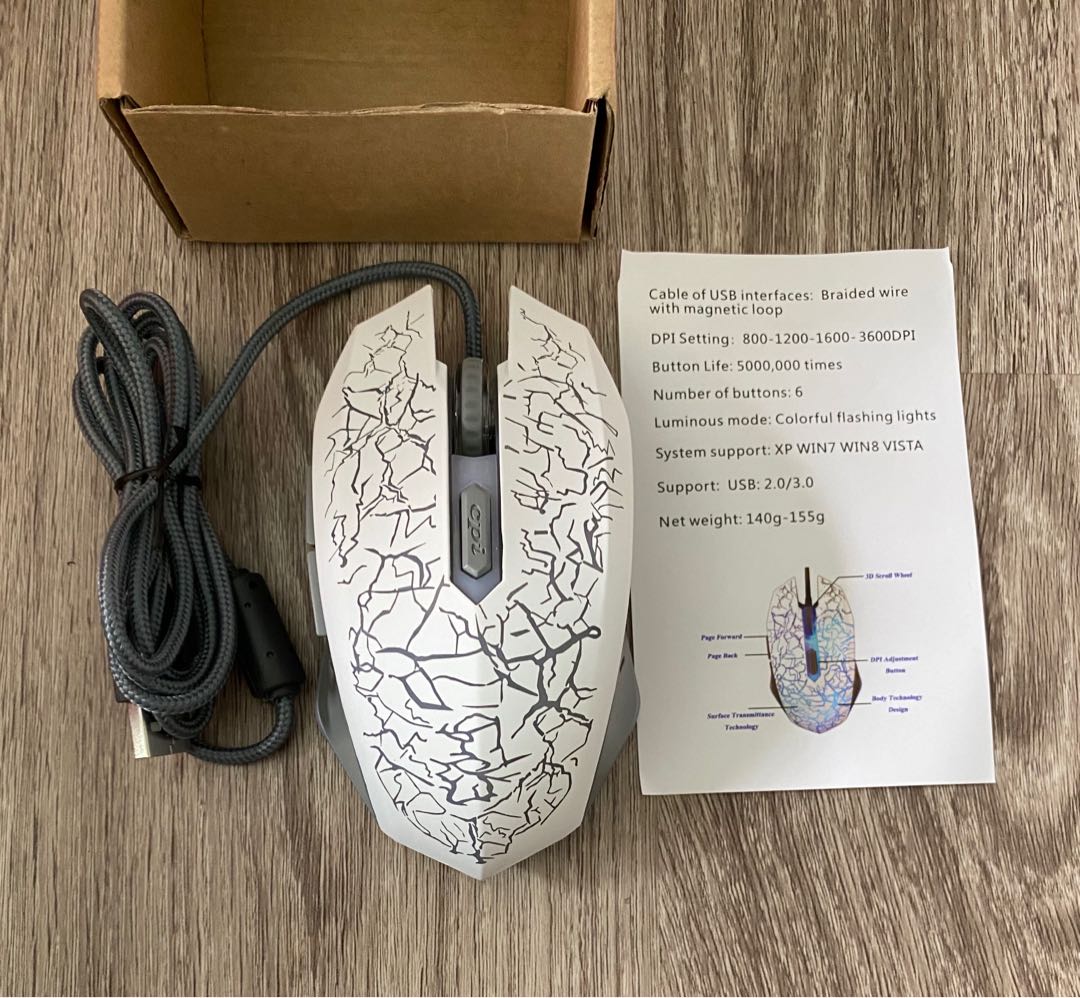 Gaming mouse RGB gamestart, Computers & Tech, Parts & Accessories