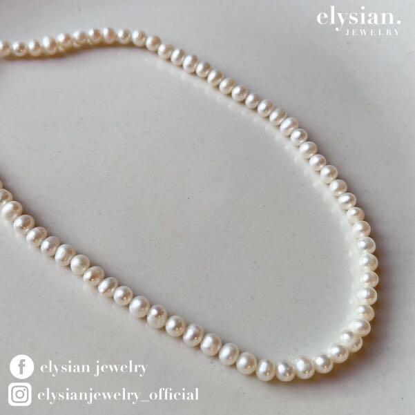 Genuine pearl shop choker