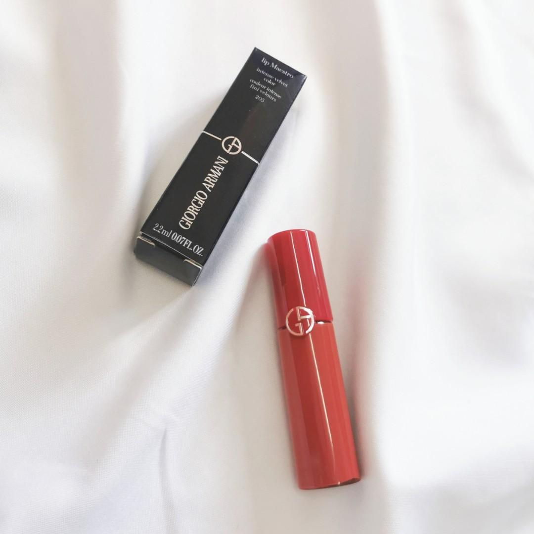 Armani lip maestro 205 hot sale