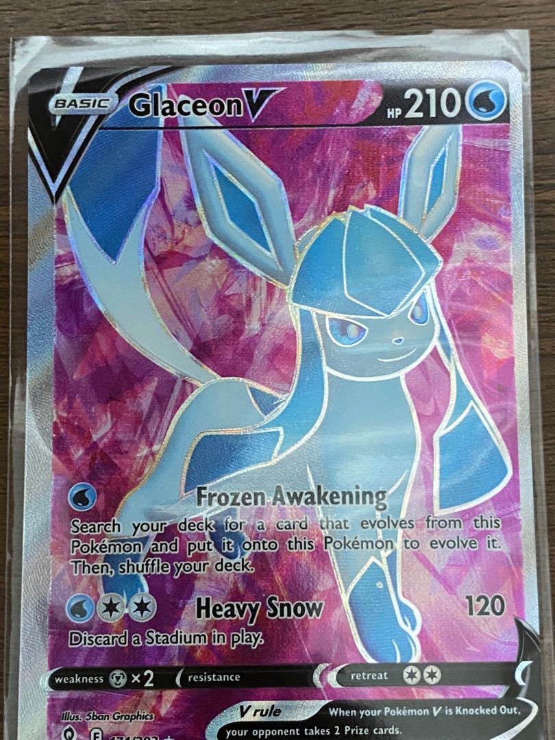 Glaceon V Full Art - 174/203 Evolving Skies