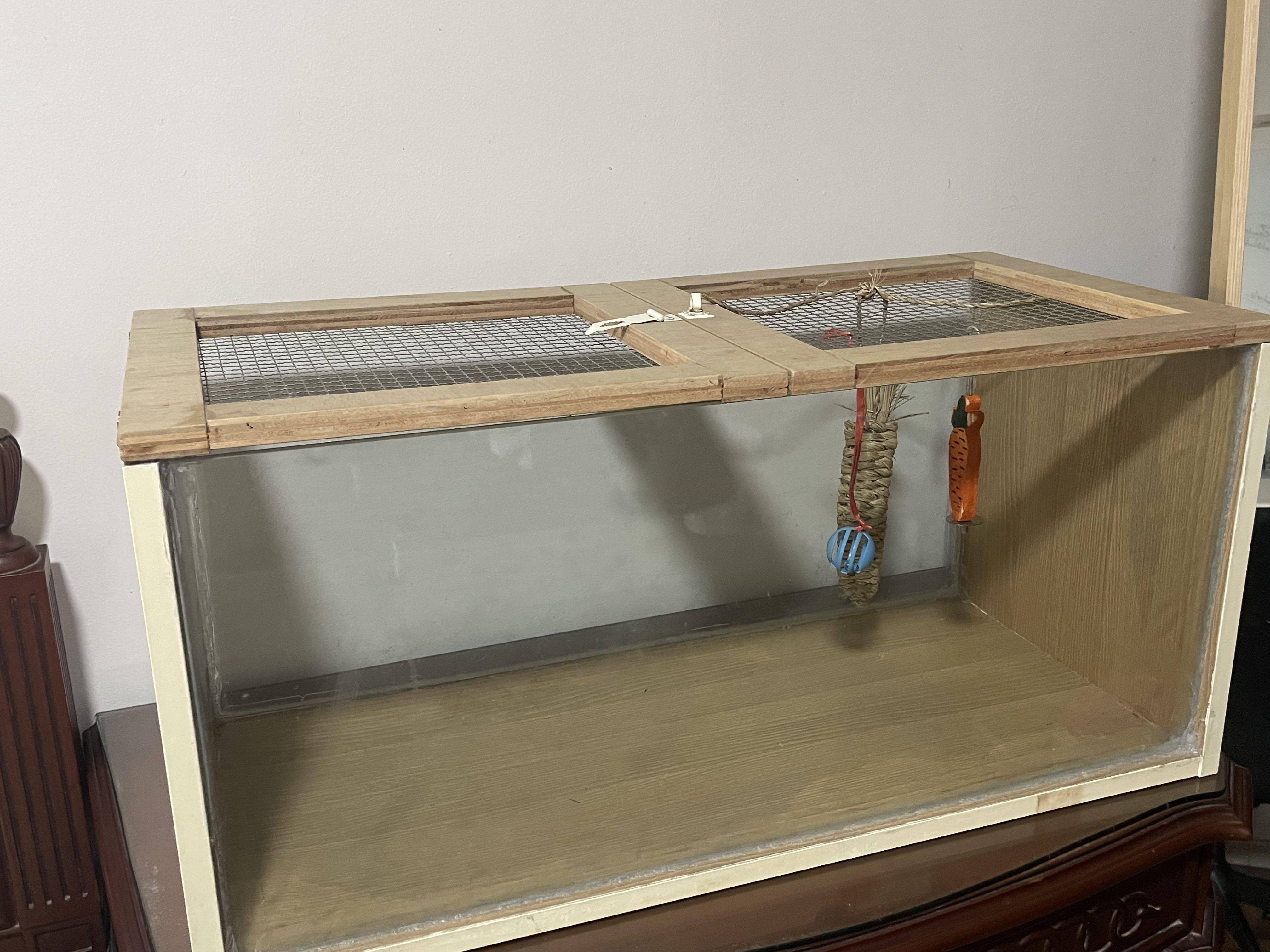glass hamster condo