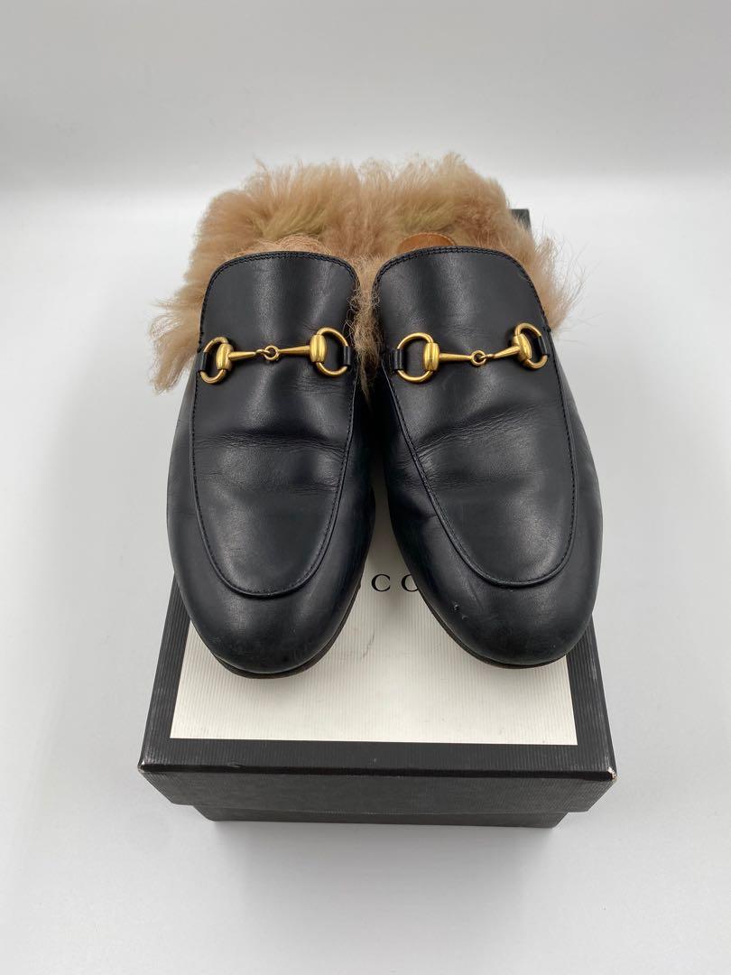 Fur clearance loafers gucci
