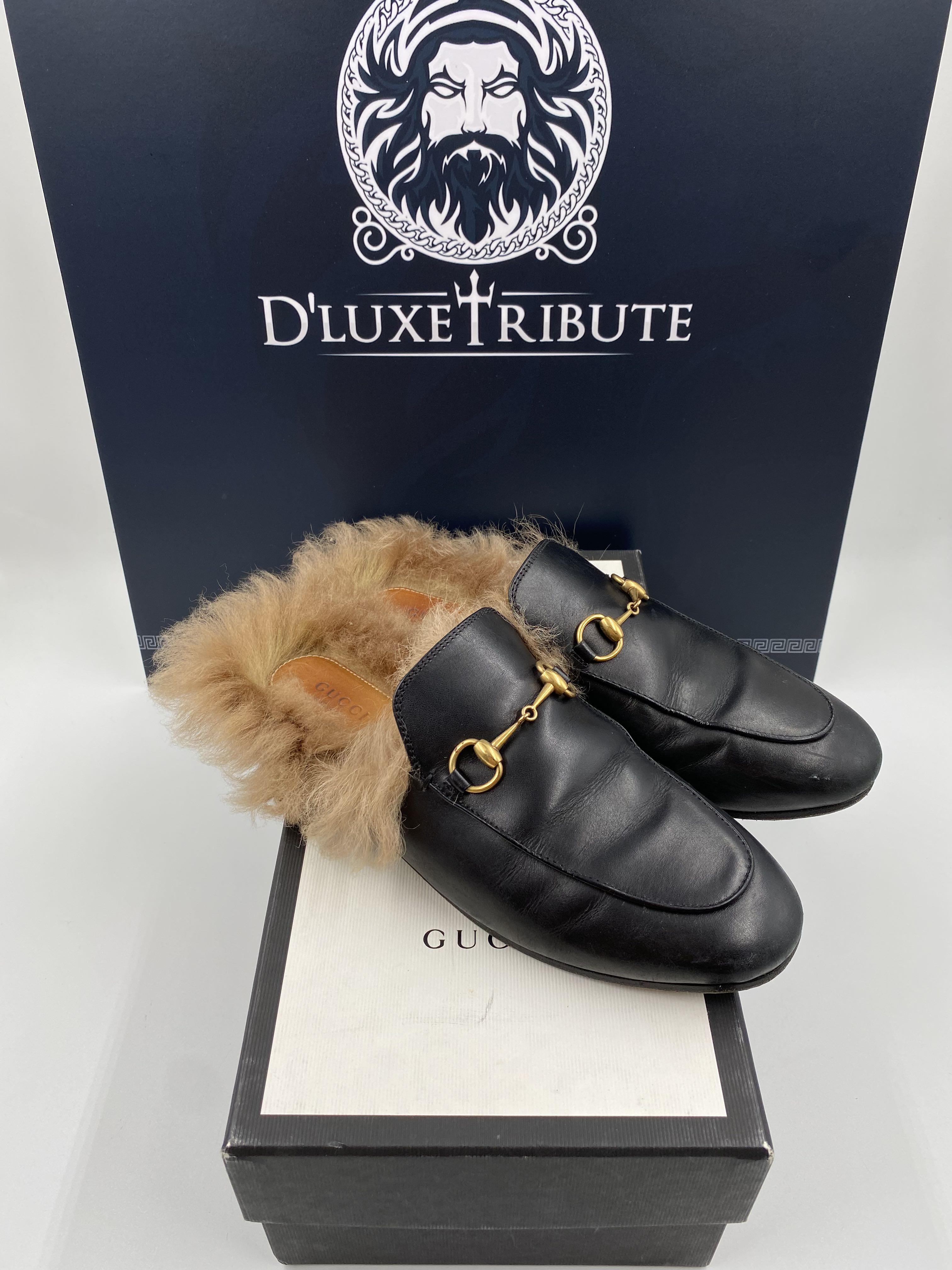 Mens gucci loafers with fur outlet