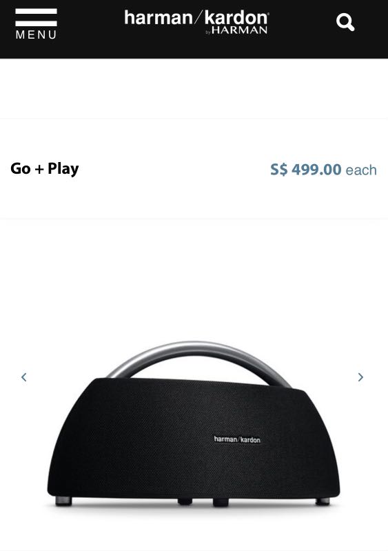 Harman Kardon Go + Play Portable Bluetooth Speakers (Black) : Buy