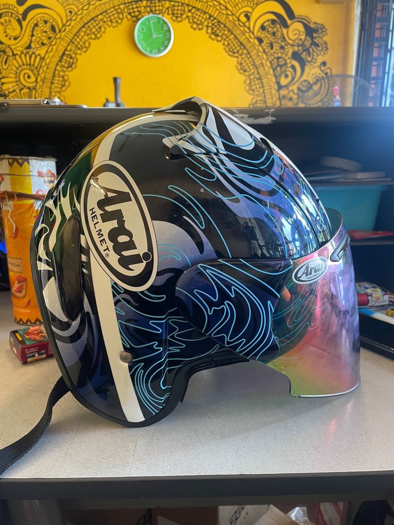 Helmet Arai Ram 3 Reptide Original Auto Accessories on Carousell