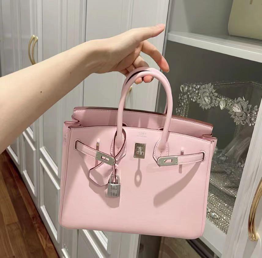 Hermes Birkin Bag 25cm HSS Rose Azalee Lime Gold Hardware