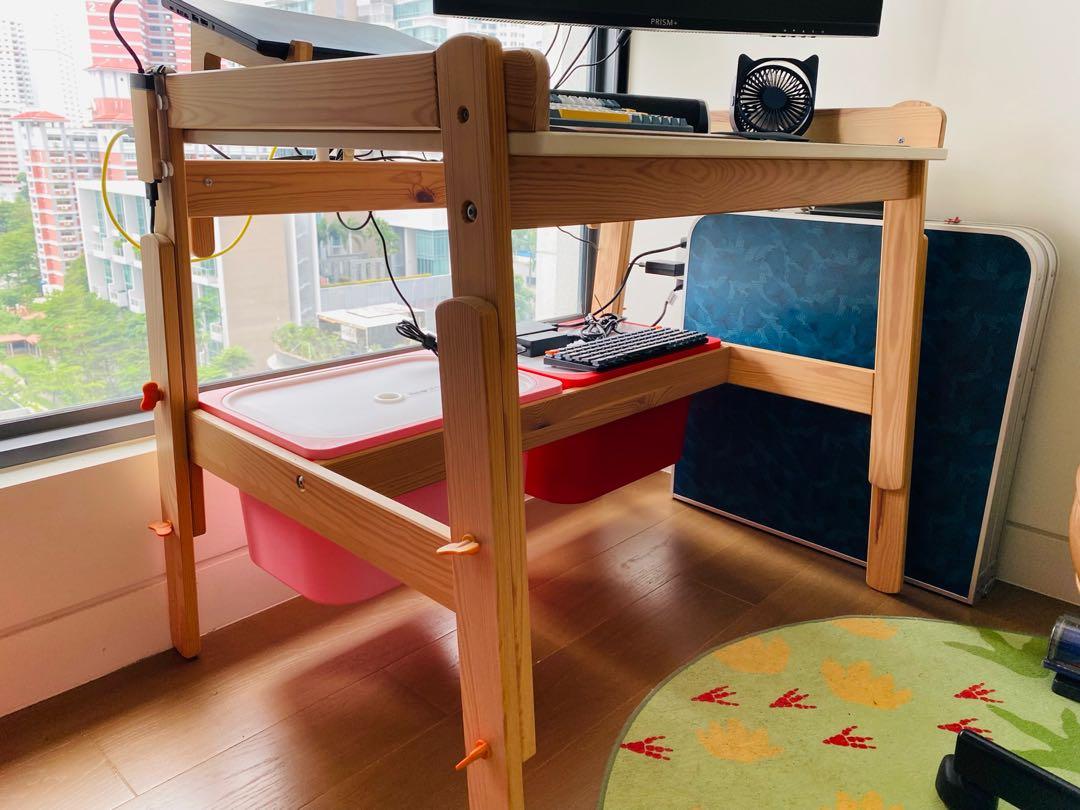 Ikea FLISAT Children Adjustable Table, Babies & Kids, Baby Nursery