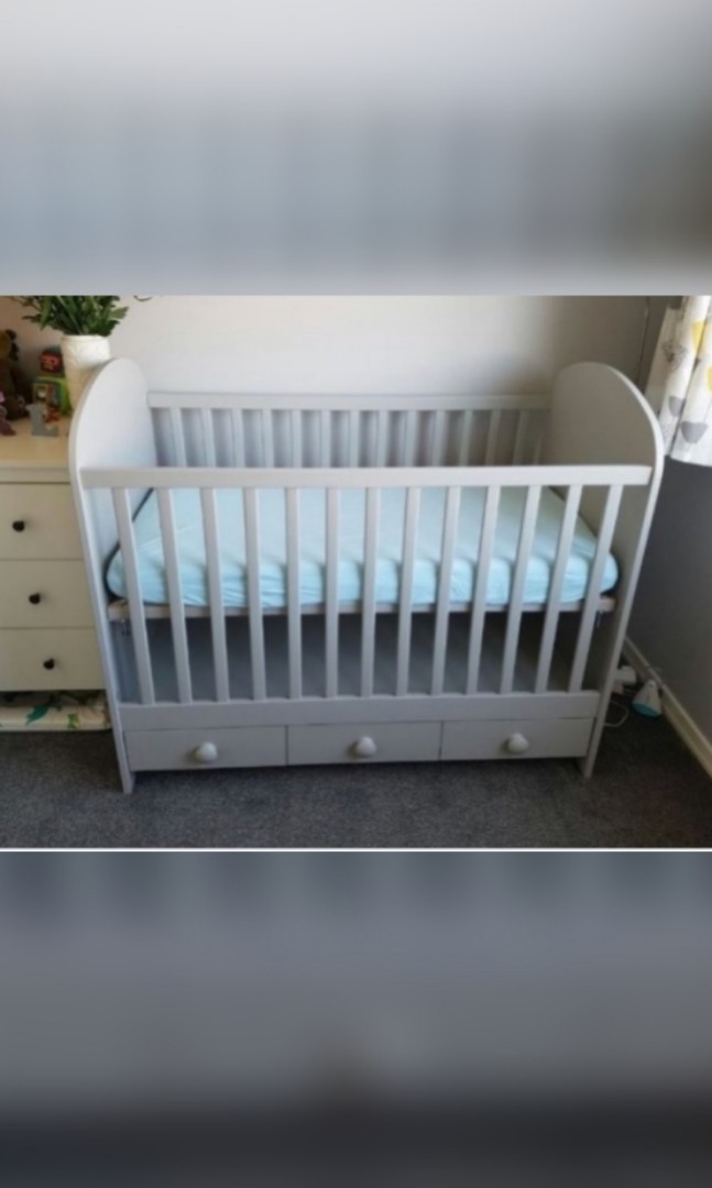 Ikea Gonatt baby cot with drawer Babies Kids Baby Nursery