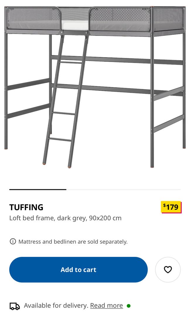 Ikea Tuffing Loft Bed Mattress W, Ikea Tuffing Bunk Bed Mattress Size
