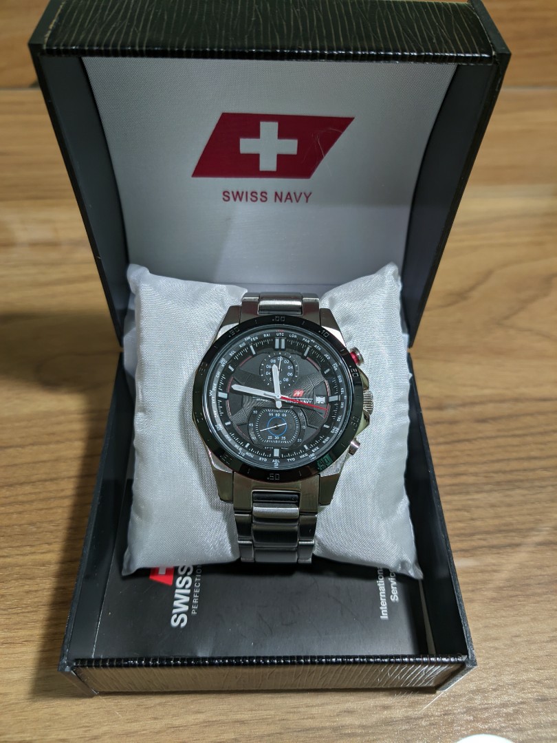 Jam Tangan Swiss Navy ddc Chronograph HC 8696