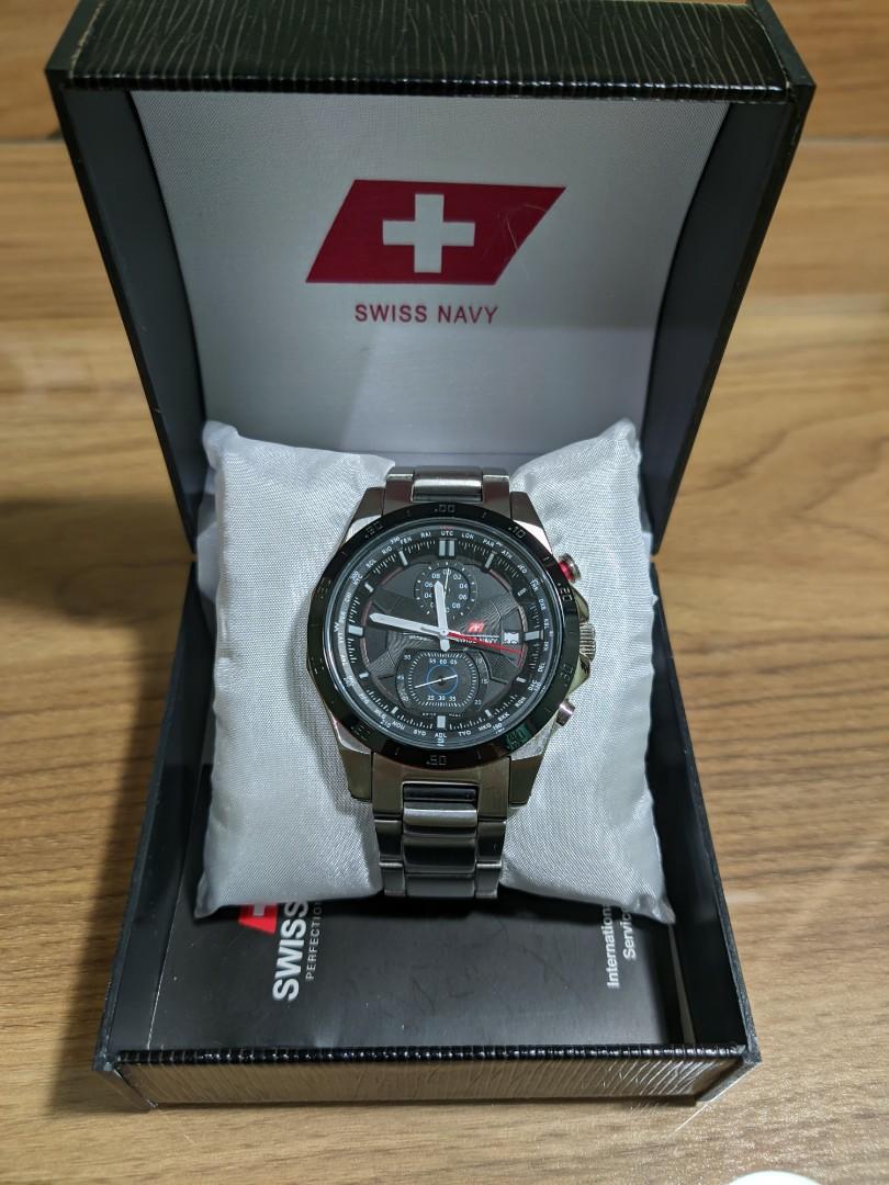 Swiss online navy watch