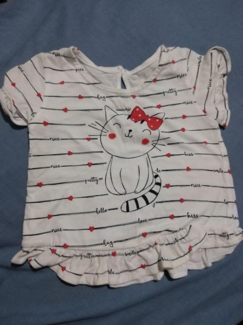 Kids shirt (Category: Babies & Kids Fashion) located in Rodriguez. Submitted by zyrooo (Listing ID 1117100061, Image 1). Description: Justees baby tops.
