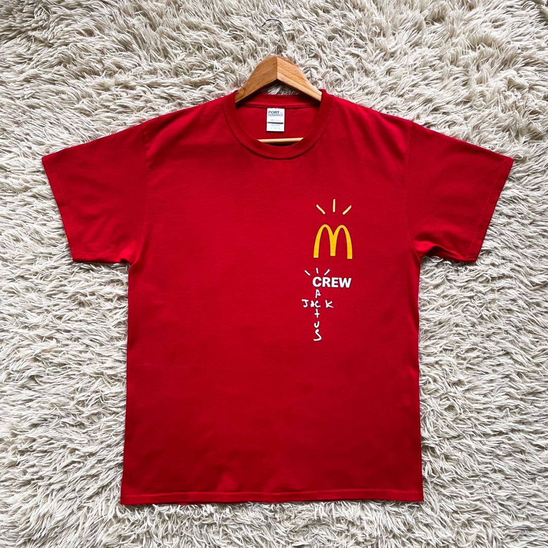 Cactus jack sale crew mcdonalds shirt