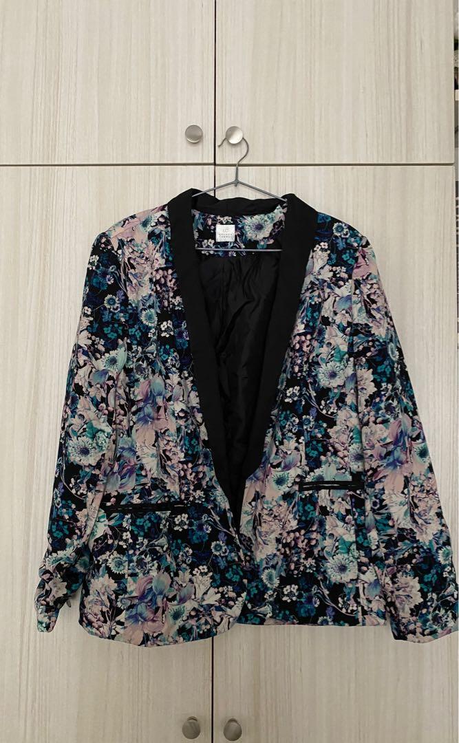 Lauren conrad floral blazer clearance