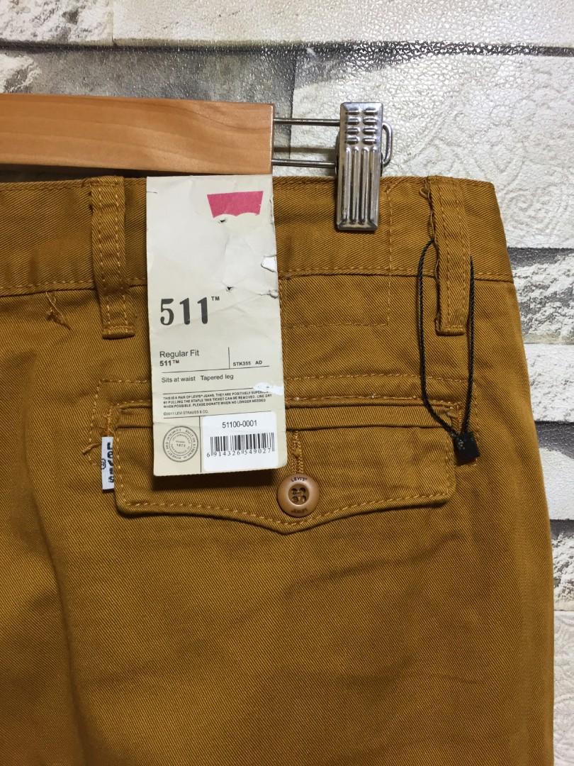 LEVI'S 511 SLIM FIT CHINO PANTS, Men's Fashion, Bottoms, Chinos on Carousell