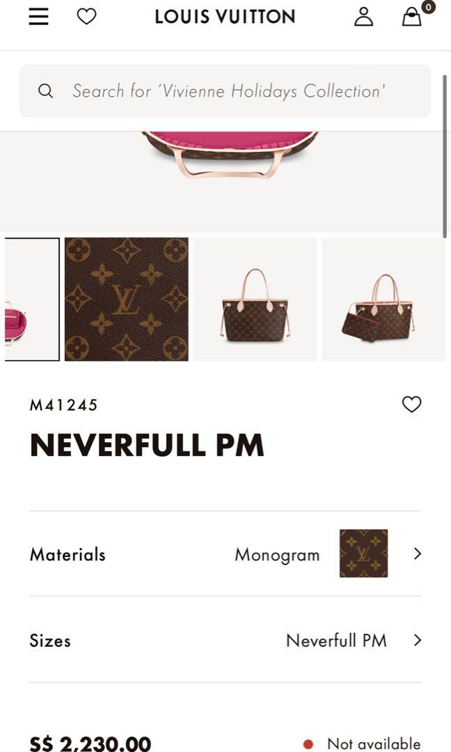 Neverfull PM Monogram Canvas - Handbags M41245