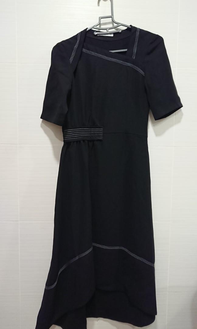 Mango contrast seam sales dress