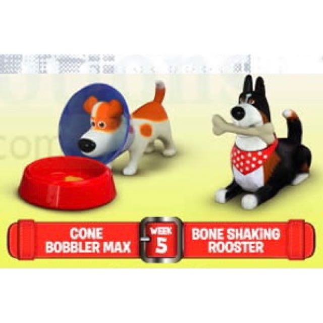 Details about   McDonalds The Secret Life Of Pets 2 Bone Shaking Rooster Dog Happy Meal TB4 
